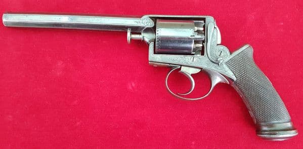 An exceptional 54 bore percussion revolver by Deane Adams & Deane. Circa 1851-1856.  Ref 1326
